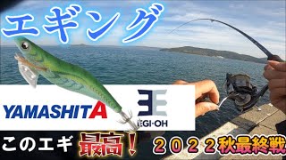 【エギング】渋い時に効果があるエギはこれだ！2022年秋イカ最終戦！