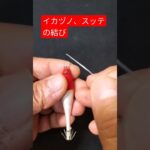 イカ釣り仕掛けその４【イカヅノ、スッテの結び方】フリーノットでナチュラルに！#Shorts動画