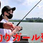 【バス釣り】初めてバス釣りをした釣りガールが可愛いじゃないか！