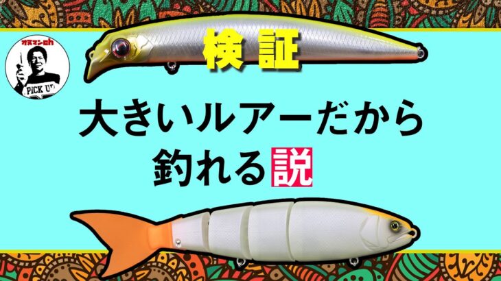 ビッグベイト初心者必見！【大きいルアーだから釣れる説】オヌマンのシーバス塾