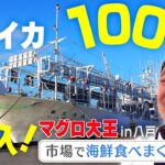 木村社長のイカ釣り漁船に潜入！ ケタ違いの要望に船長 困惑！？ 【絶品海鮮】地元朝市 爆買い＆食べまくり