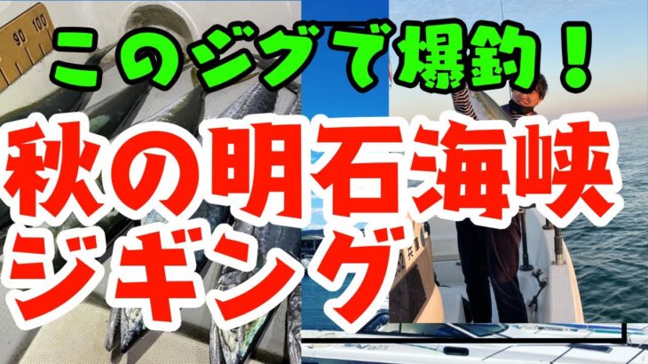 【秋の明石海峡ジギング】噂のあのジグでブリ⭐︎サワラ⭐︎短時間で青物連発！！