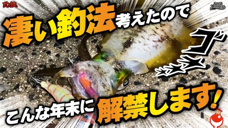 【エギング検証】釣りすぎ注意⁉︎アオリイカを1投で2杯釣る方法！年末スペシャル