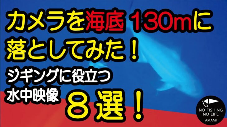 【カンパチジギング】海底130mの激レア映像！ジギング愛好家必見のバイトシーン満載の水中映像8選！