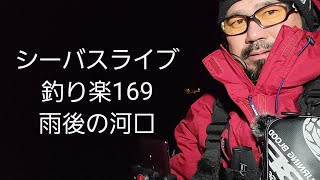 シーバスライブ【釣り楽169】雨後河口