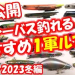 【大公開】冬シーバスが釣れるオススメ１軍ルアー！（2022-2023冬編）ルアーの選び方や使い方も解説してます！