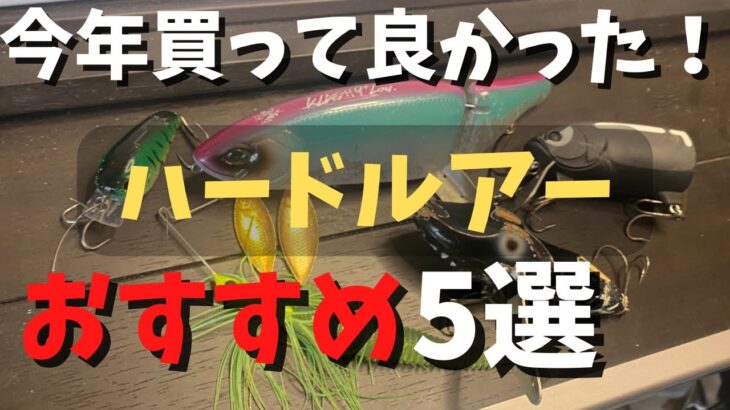 【バス釣り】今年買ってよかったルアー5選！2022年に1番釣れたハードルアー。2023年も絶対使いたい物を厳選した結果。【釣れるルアー】【デカバス率大】【冬のバス釣り】【12月・1月バス釣り】