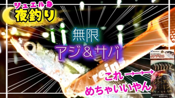 ◆宝石のようなサビキ◆は釣れるのか？深夜の遠投サビキで短時間大漁を目指します。