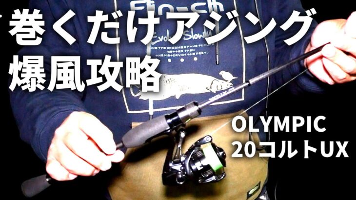 超爆風でも巻けば釣れる！激安アジングロッドで「巻くだけアジング」を解説しながら釣ります。