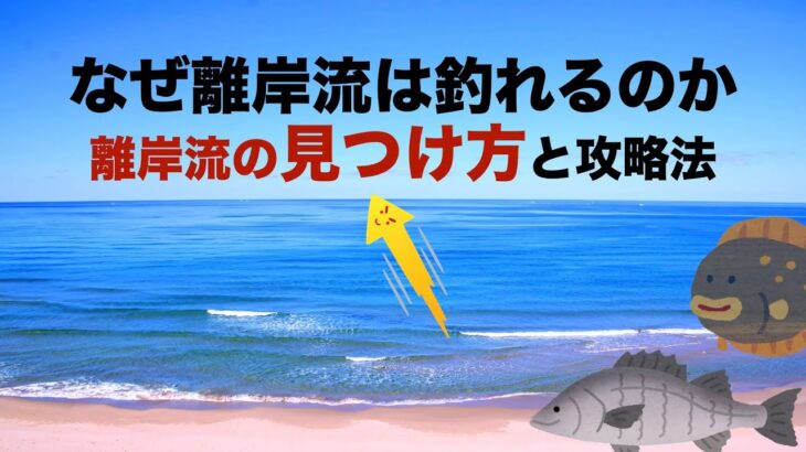 なぜ離岸流は釣れるのか？離岸流の見つけ方と攻略法