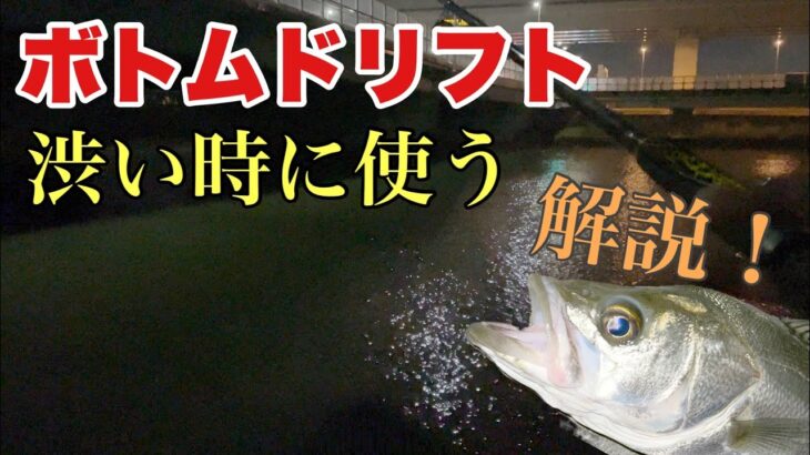 【シーバス攻略】これからの時期に必要なボトムドリフトの釣り方をご紹介します！