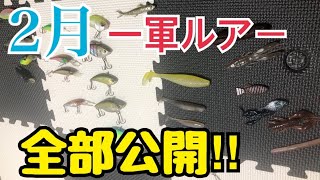 【冬のバス釣り】2月の一軍ルアーを全部公開❗️使い方やリグ、使い時なども解説‼️