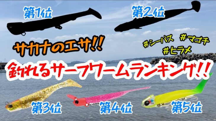 【釣れるサーフワームランキング】サーフから釣れない時はワームに頼りましょう。