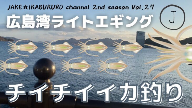 ２７　広島湾ライトエギング　チイチイイカ釣り（ベイカ）　２０２２年１２月４週目～２０２３年１月１週目　宇品波止場公園