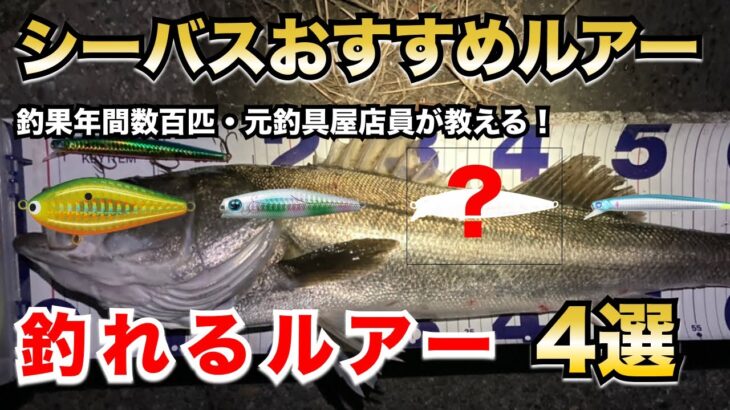 【年間釣果数百匹】元釣具屋店員が教える！シーバスルアーおすすめランキングTOP4 – 最強・一軍・鉄板ルアー