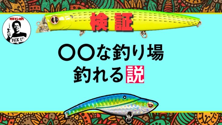 〇〇な釣り場 釣れる説！オヌマンのシーバス塾