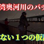 【シーバス】東京湾奥河川のバチ抜けで釣れない訳が分かった気がします