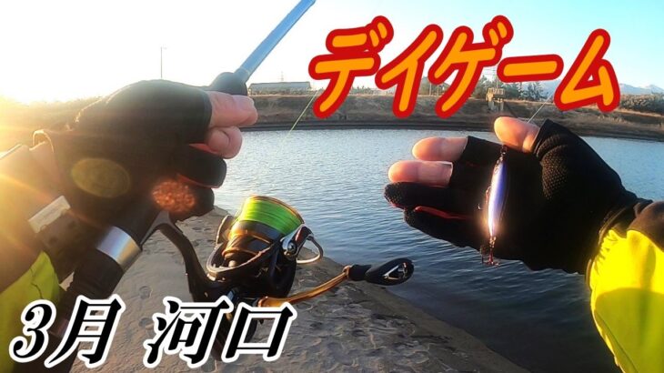 低水温の河口デイゲームでシーバス用シンペンをブン投げたらブサ可愛い魚が喰ってくれたでござる！〈2023年3月上旬〉