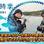 レンジを狙い分け・仕掛けの使い分けで良型アジGETのショアアジング！（釣り時季/2023年3月12日放送）