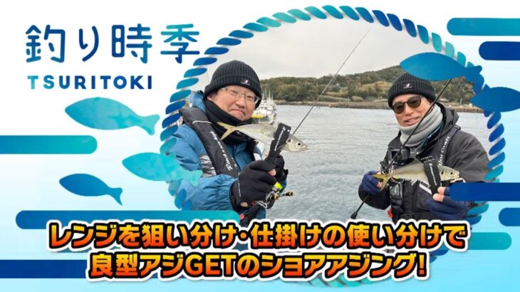 レンジを狙い分け・仕掛けの使い分けで良型アジGETのショアアジング！（釣り時季/2023年3月12日放送）