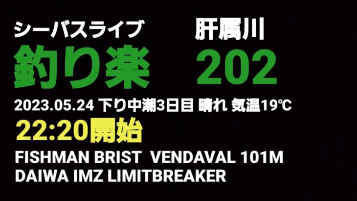 シーバスライブ【釣り楽202】