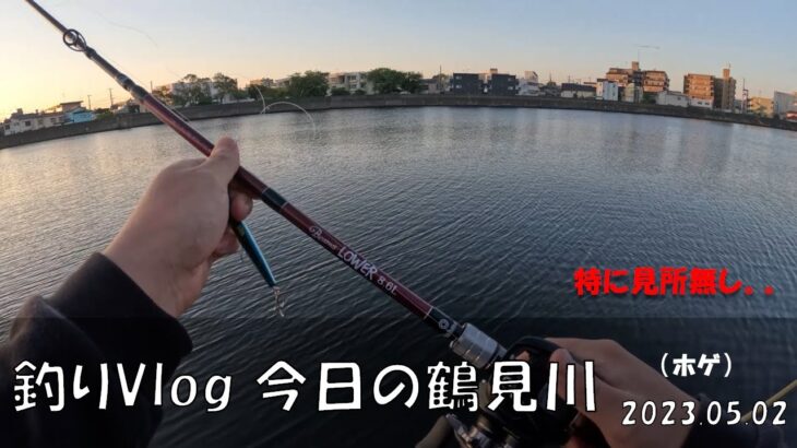 シーバス釣りVlog 今日の鶴見川 2023年5月2日（ホゲ） Beams LOWER 8.6Lを使用したライトタックルでシーバスを狙う