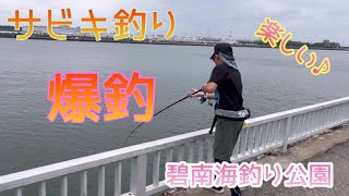 【碧南海釣り公園】サビキ釣り爆釣😆楽しい😊