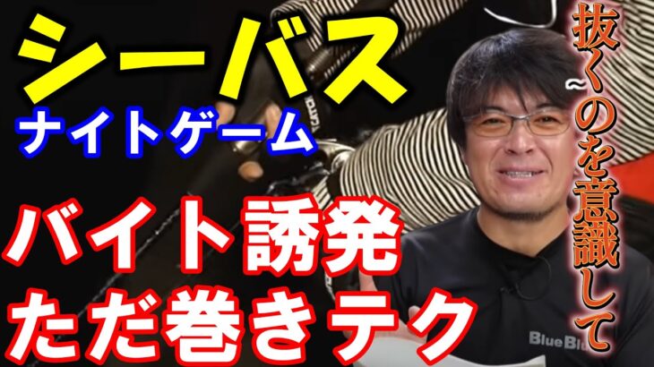 【シーバス】ナイトゲームでバイトを誘発するただ巻き必須テクニック【村岡昌憲】