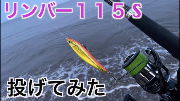 【サーフ釣り】今話題の新作ルアー!!リンバー115Sを投げてみた！