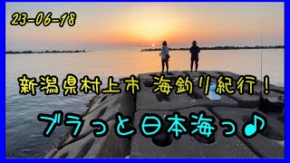 23-06-18 新潟県村上市 海釣り紀行！ブラっと日本海♪