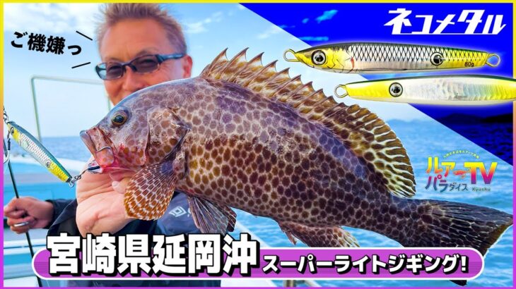 【SLJ】根魚から青物まで！ご機嫌スーパーライトジギングin宮崎県延岡沖【ルアパラTV】