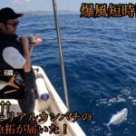 【奄美大島スロージギング】爆風の中の短時間釣行。前回のメモリアルカンパチのデジタル魚拓も届いた！