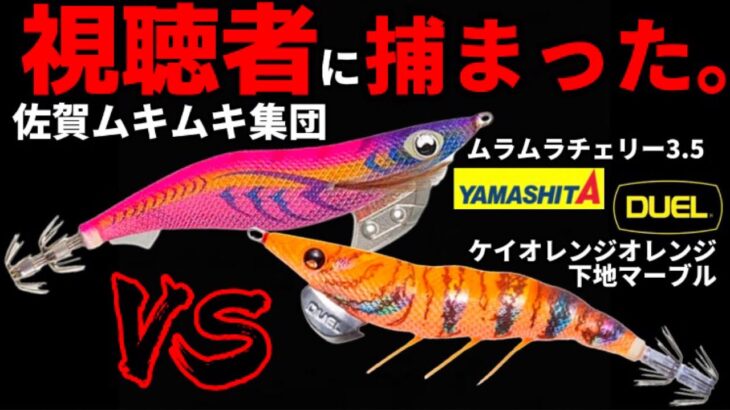 【エギング夏】佐賀の筋肉ムキムキ集団と巨大イカが釣れた（エギ王K）（DUEL）