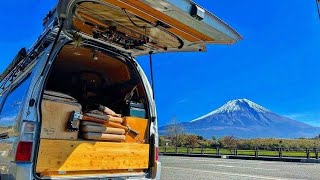 家を捨てキャラバン車中泊で日本一周旅【バンライフ】DIYがすごい🚌