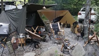 【無骨キャンプ】歴7年こだわりギア🏕レザークラフトで自分だけのキャンプ道具