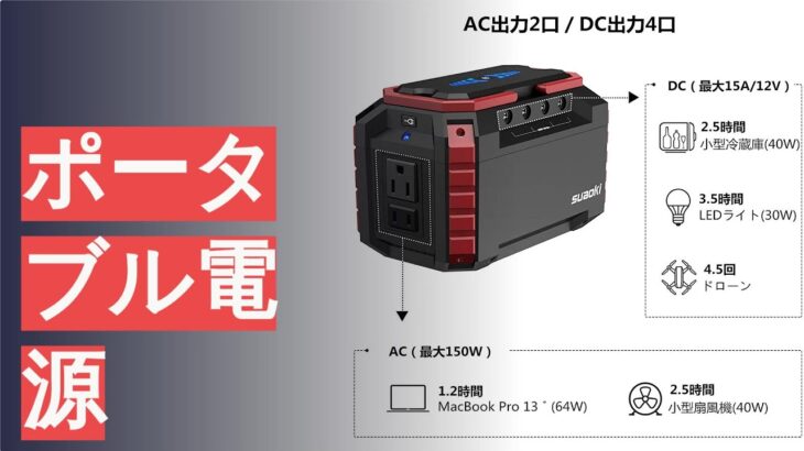 ポータブル電源のおすすめ人気ランキング16選