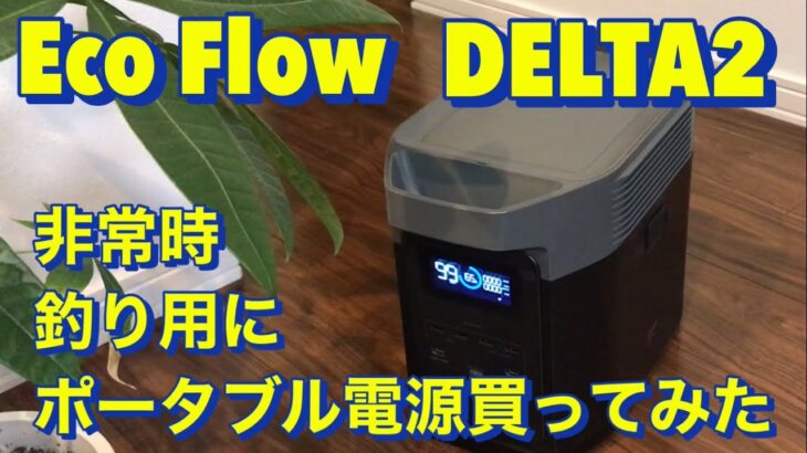 Eco Flow DELTA2 非常時、釣り用にポータブル電源買ってみた