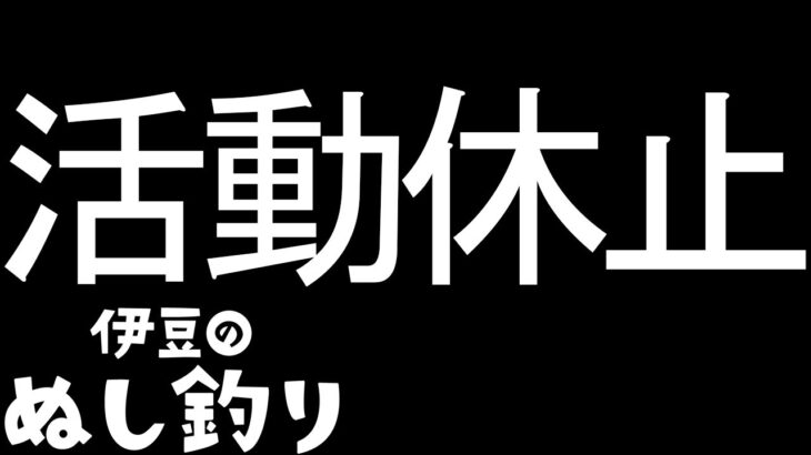 活動休止のお知らせ