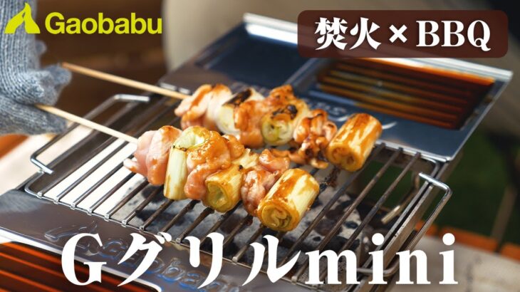 【Gaobabu】焚火×BBQ？お皿が飛ばないソロキャングリル！