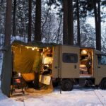 【冬キャンプ】−7℃ 山奥の森で過ごすBASE CAMP backyardcamp solo camping 薪ストーブ Mt.sumi  Relaxing nature sounds ASMR