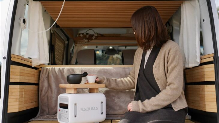 【新型アトレー】可愛らしいポータブル電源で初めての女ひとり車中カフェ#SABUMA