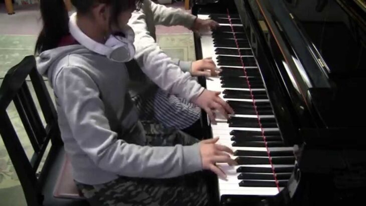 【ボカロ】「ヘッドフォンアクター」 ピアノ連弾してみた 【カゲロウプロジェクト】