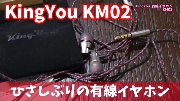 そこそこ音質良いと思うんだけどなぁ、KingYouの有線イヤホンKM02