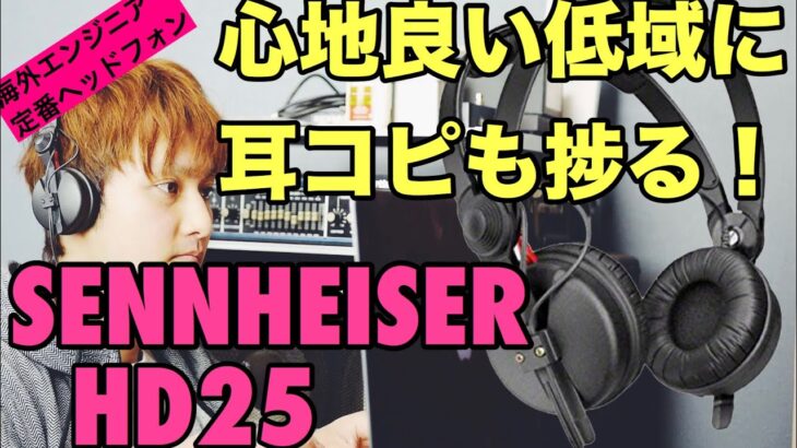 ベースの耳コピがめっちゃ捗るモニタリングヘッドフォン【SENNHEISER（ゼンハイザー）HD25】