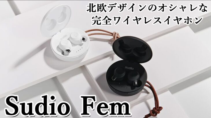 完全ワイヤレスイヤホンをクリスマスプレゼントに? 北欧デザインのオシャレな完全ワイヤレスイヤホン「Sudio Fem」