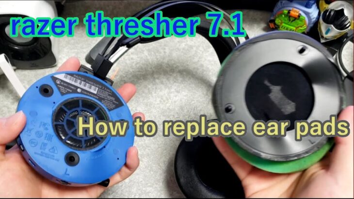 【Razer】ヘッドセットイヤーパッド交換【razer thresher 7.1 ps4】【Ear cup removal】