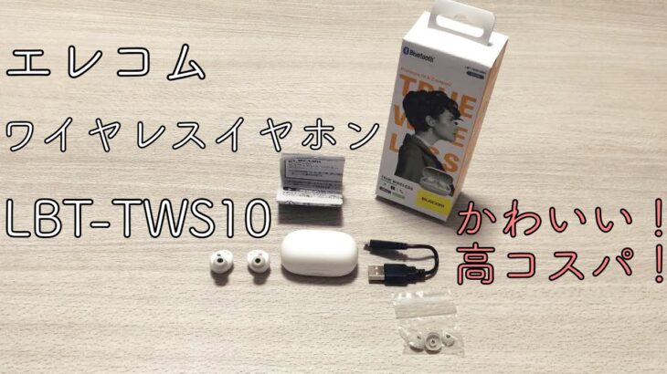 【エレコム 】2000円台！？シンプルな完全ワイヤレスイヤホン！【LBT-TWS10】