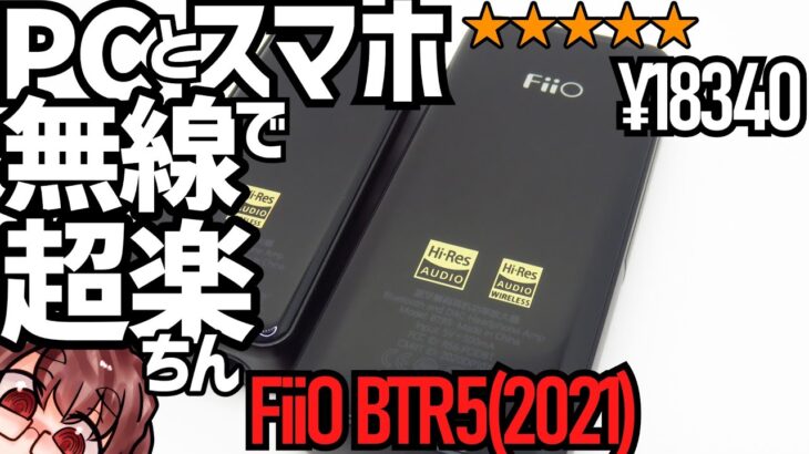 【FiiO BTR5レビュー】DAP並の機能と有線並のパワーを無線で