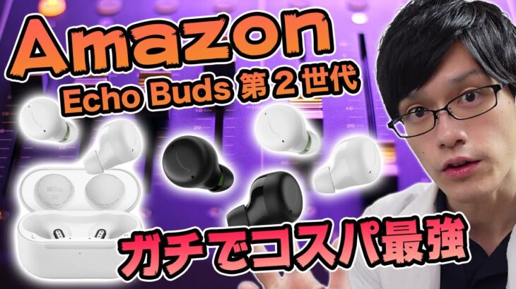 Amazonがガチで作ったワイヤレスイヤホンがコスパ最強だった！声で操作できるの便利すぎ！【Echo Buds】