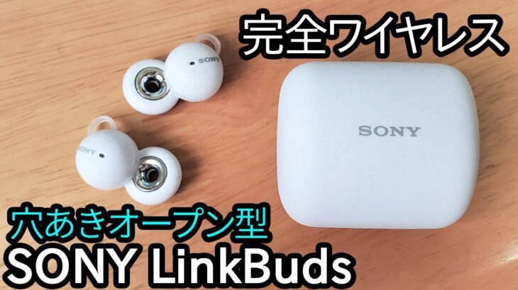 ドーナツ型オープンイヤー完全ワイヤレスイヤホン「SONY LinkBuds WF L900」をレビューしていく。【耳蒸れしない！】